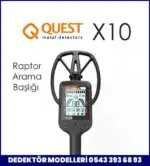 Quest X10 Dedektör - 28cm Başlıklı
